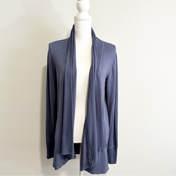 Athleta Sweaters - Athleta Womens Pranyama Resore‎ Wrap in Eden Blue Size Small Lounge Yoga